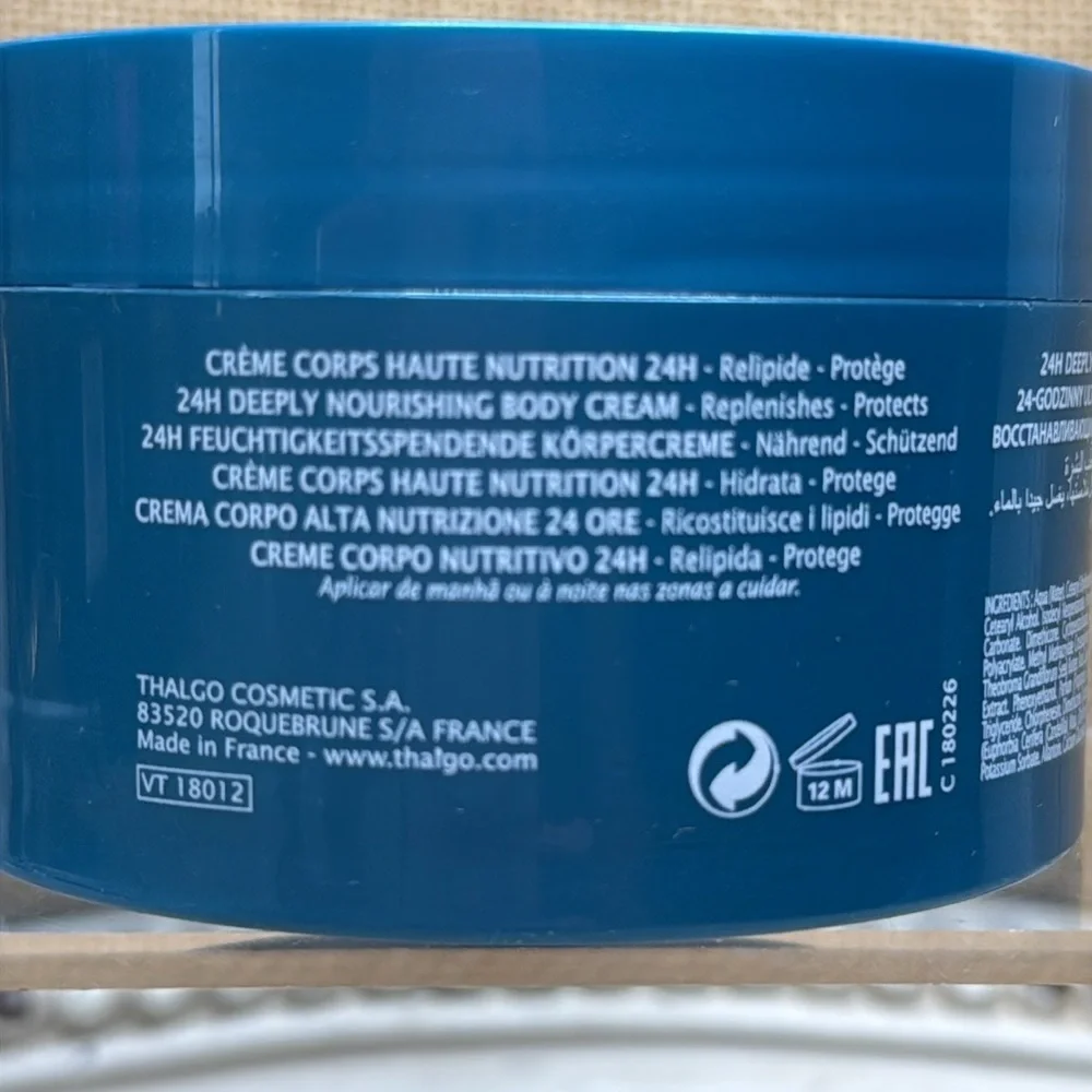 Thalgo | Cold Cream Marine 24H Deeply Nourishing Body Cream, 6.76 FL oz, NWT